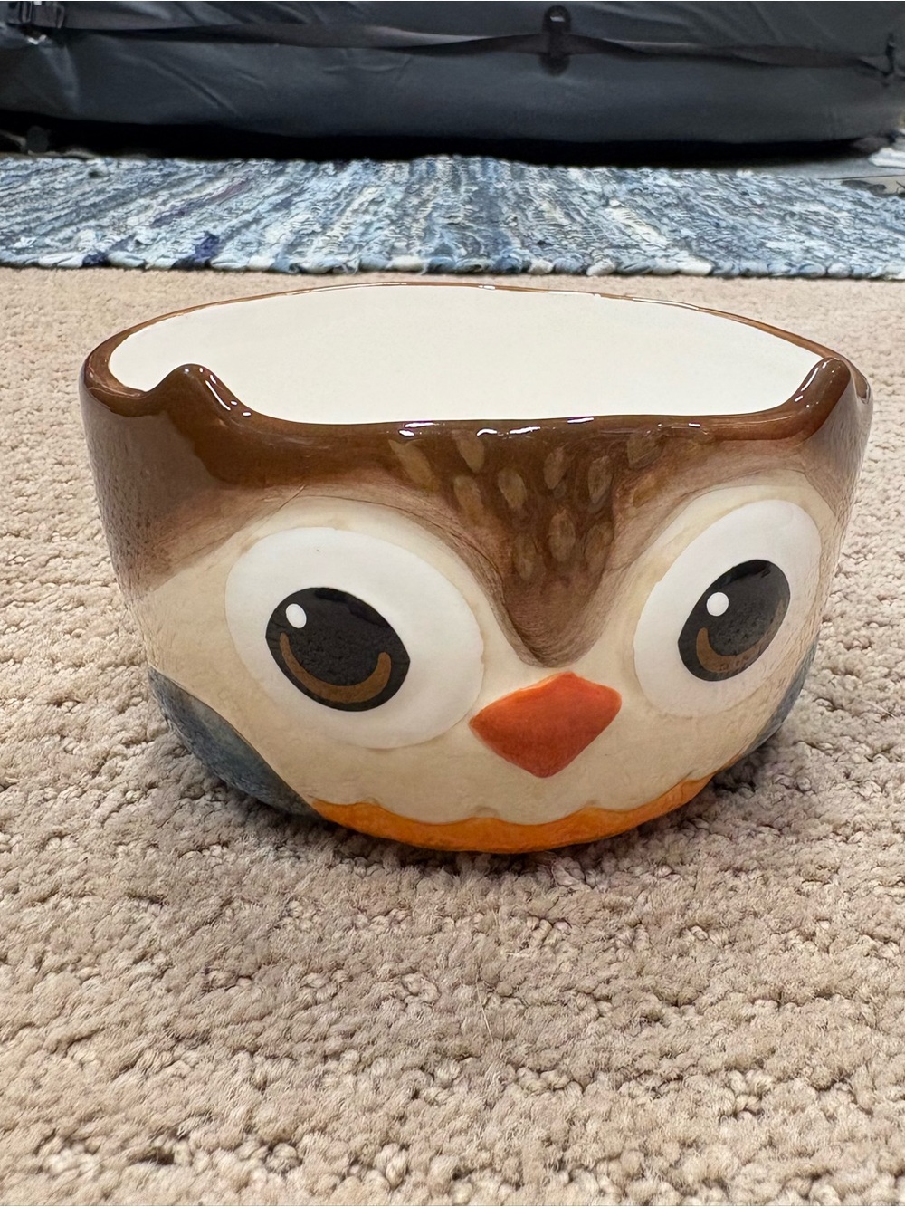 Whimsical Owl Ceramic Serving or Candy Bowl